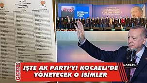 Gebze bölgesinden 11 isim var