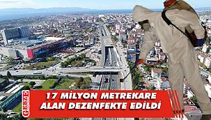Gebze'de dezenfekte çalışmaları devam ediyor