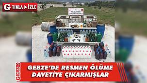 Gebze'de sahte içki operasyonu