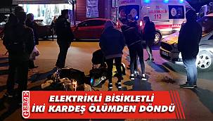 Gebze'de ticari araç iki kardeşi yaraladı