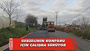 Gebze'nin yollarında bakım sürüyor