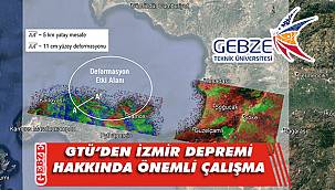 GTÜ, İzmir Depremi’nin deformasyon haritasını çıkardı