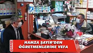 Hamza Şayir, öğretmenlerine gitti