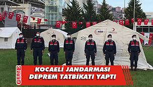 Jandarma'dan 'Masabaşı deprem' tatbikatı