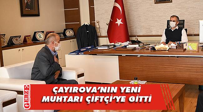 Muhtar Özdemir'den Başkan Çiftçi'ye ziyaret