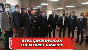 Saraç ve ekibi Kaymakam Gözen’e gitti