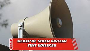 Sirenler deneme amacıyla çalacak