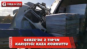 Tır, Tır’a çarptı; 1 yaralı