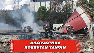 Yağ ayrıştırma fabrikasında çıkan yangın söndürüldü