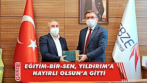 Yıldırım'ı GTÜ'deki makamında ziyaret ettiler