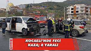 Anadolu Otoyolu'nda korkutan kaza; 8 yaralı