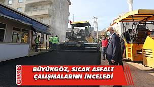 Büyükgöz'den çalışmalara yerinde inceleme