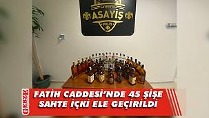 Çayırova'da sahte içki operasyonu; 3 gözaltı