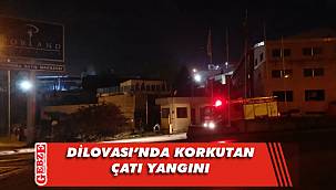 Dilovası'ndaki fabrikada çatı yangını