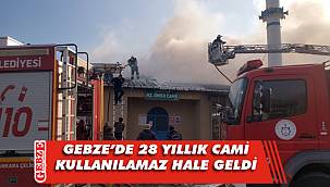 Gebze'de çıkan yangın camiye sıçradı