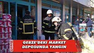 Gebze'de depo yangını korkuttu