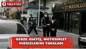 Gebze'de motosiklet hırsızlarına operasyon