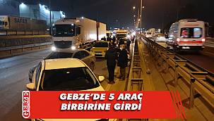 Gebze'de zincirleme kaza; 1 yaralı