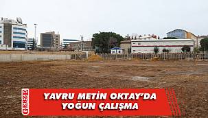 Gebze’deki futbol sahası hızla ilerliyor