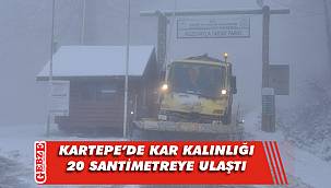 Kartepe, beyaza bürünüyor