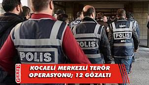 Kocaeli merkezli 9 ilde terör operasyonu