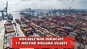 Kocaeli'nin ihracat rakamları sevindiriyor