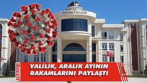 Kocaeli Valiliği, koronavirüs karnesini açıkladı