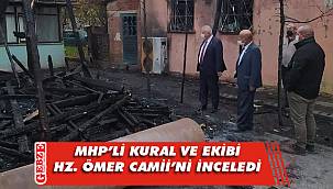 MHP Gebze, yanan camiye gitti