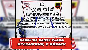 Sahte plaka basanlar yakayı ele verdi