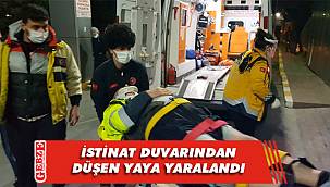 2 metre yüksekliğindeki istinat duvarından düştü