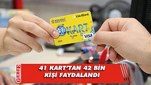 41 Kart, 40 bin aileye derman oldu