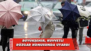 Büyükşehir, fırtına konusunda uyardı