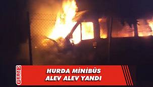 Darıca’da araç hurdalığında yangın