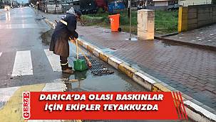 Darıca'da yağışlara karşı önlem