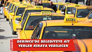 Derince'de taksi durağı yeri, büfe ve muhtelif yerler kiraya verilecek