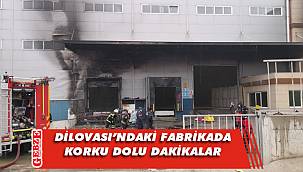 Dilovası’nda cam fabrikasında yangın