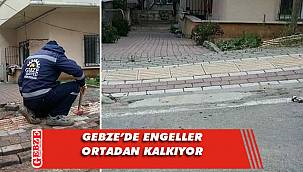 Fen İşleri ekiplerinden engelleri kaldıran çalışma