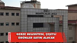 Gebze Belediyesi, çeşitli ürünler satın alacak