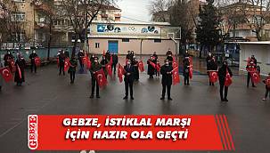 Gebze'de İstiklal Marşı coşkusu