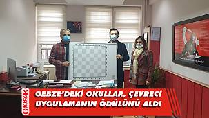 Gebze'nin çevreci okullarına hediyeleri verildi