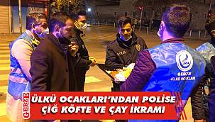 Gebze Ülkü Ocakları polisin yanında