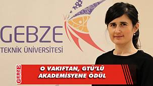 GTÜ'lü akademisyene teşvik ödülü