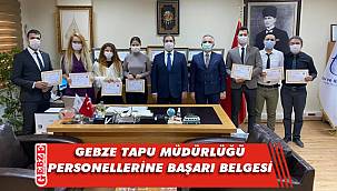 Güler, tapu müdürlüğü personellerini ödüllendirdi