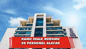 Kamu ihale kurumu 20 personel alacak