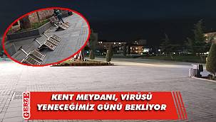 Kent meydanı banklarını özledi