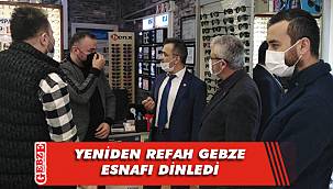 Kılıç ve yönetiminden esnaf turu
