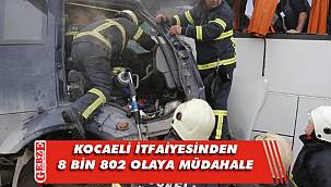 Kocaeli'nin itfaiye erleri dur durak bilmedi