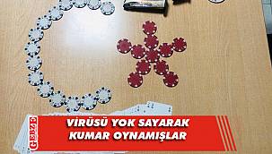 Koronavirüsü yok sayarak kumar oynayanlara baskın