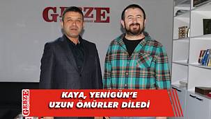 Nuri Kaya, Yenigün’ün yeni yaşını kutladı