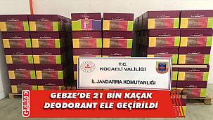 Pelitli'de kaçak deodorant operasyonu